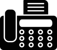 Fax Glyph Icon vector