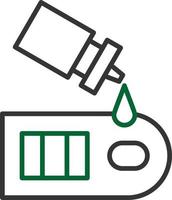 Rapid Test Line Two Color vector