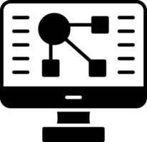 Workflow Glyph Icon vector