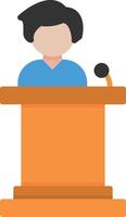 Speech Flat Icon vector