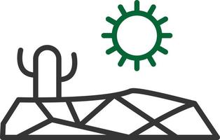 Drought Line Two Color vector