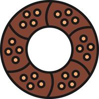 Simit Line Filled vector