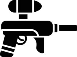 Paintball Glyph Icon vector