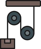 Pulley Line Filled vector