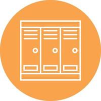 Locker Room Line Circle Multicolor vector