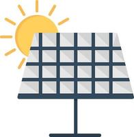 Solar Panel Flat Icon vector