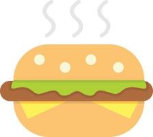 icono de hamburguesa plana vector