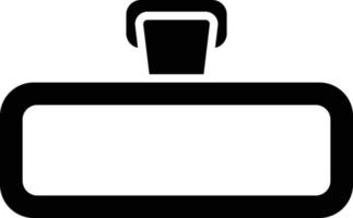 19 - Rear View Mirror Glyph Icon vector
