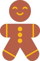 Gingerbeard Flat Icon vector