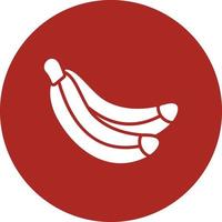 Banana Glyph Circle Multicolor vector