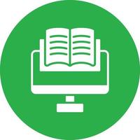Ebook Lcd Glyph Circle Multicolor vector