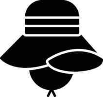 Pamela Hat Glyph Icon vector