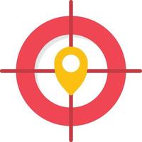 Target Flat Icon vector