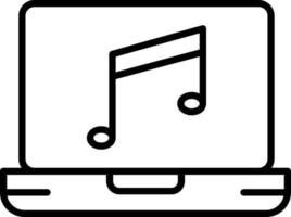 Music Line Filled vector