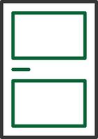 Door Line Two Color vector