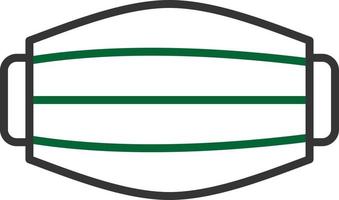 Mask Line Two Color vector