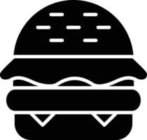 Hamburger Glyph Icon vector