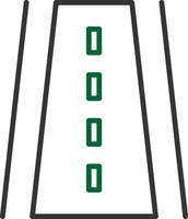 Runway Line Two Color vector
