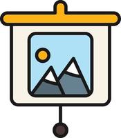 Gallery Presentation Line Filled vector
