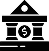Bank Glyph Icon vector