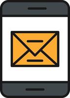 Message Line Filled vector
