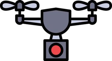 Drone Line Filled vector
