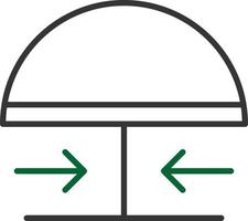 Emergency Button Line Two Color vector