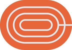 Running Track Flat Icon vector