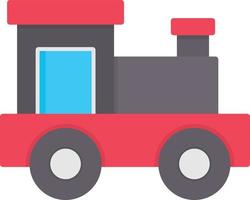 Toy Train Flat Icon vector