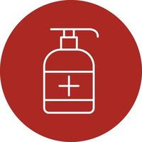 Hand Soap Line Circle Multicolor vector