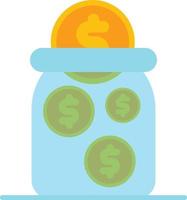 Saving Money Flat Icon vector