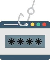 Phishing Flat Icon vector