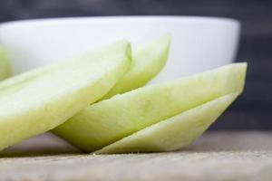 sliced green Apple photo