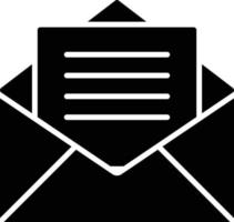 Envelope Glyph Icon vector