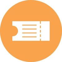 Ticket Glyph Circle Multicolor vector