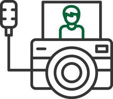 Vlog Line Two Color vector