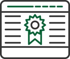 Quality Site Line Two Color vector