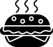 icono de glifo de hamburguesa vector