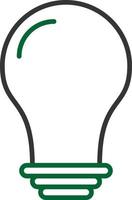 Bulb Line Two Color vector