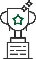 Trophy Line Two Color vector