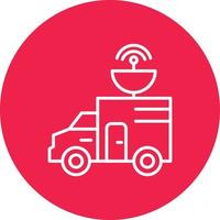 Van Line Circle Multicolor vector