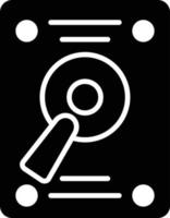 Hard Drive Glyph Icon vector