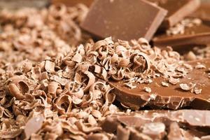 milk chocolate, close up photo