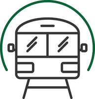 Subway Line Two Color vector