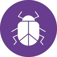 Beetle Glyph Circle Multicolor vector