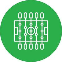 Table Football Line Circle Multicolor vector