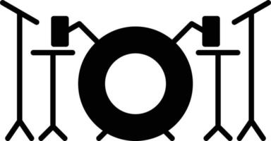 Drum Set Glyph Icon vector