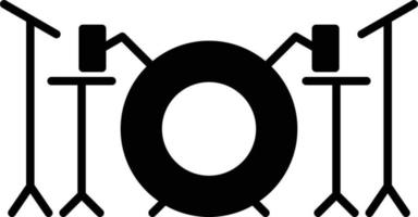 Drum Set Glyph Icon vector