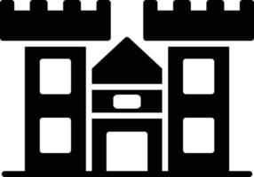 Castle Glyph Icon vector