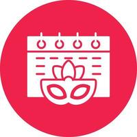 Calendar Glyph Circle Multicolor vector